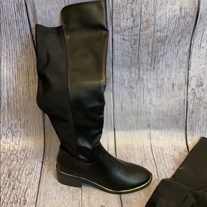 Black Material Girl Boots Size 8